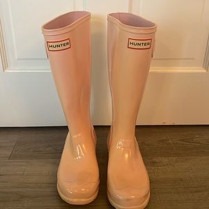 Pink hunter kids rain boots